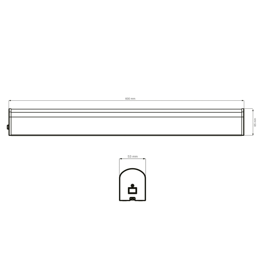 Iluminación LED para espejos de baño ALEX LED/15W/230V 4000K 60 cm IP44 cromo brillante