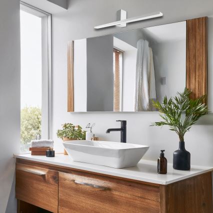 Iluminación LED para espejos de baño ARTEMIS LED/13,8W/230V 4000K 60 cm IP44 plata