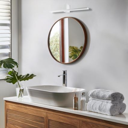 Iluminación LED para espejos de baño ARTEMIS LED/13,8W/230V 4000K 60 cm IP44 plata