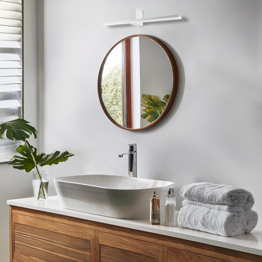 Iluminación LED para espejos de baño ARTEMIS LED/13,8W/230V 4000K 60 cm IP44 plata