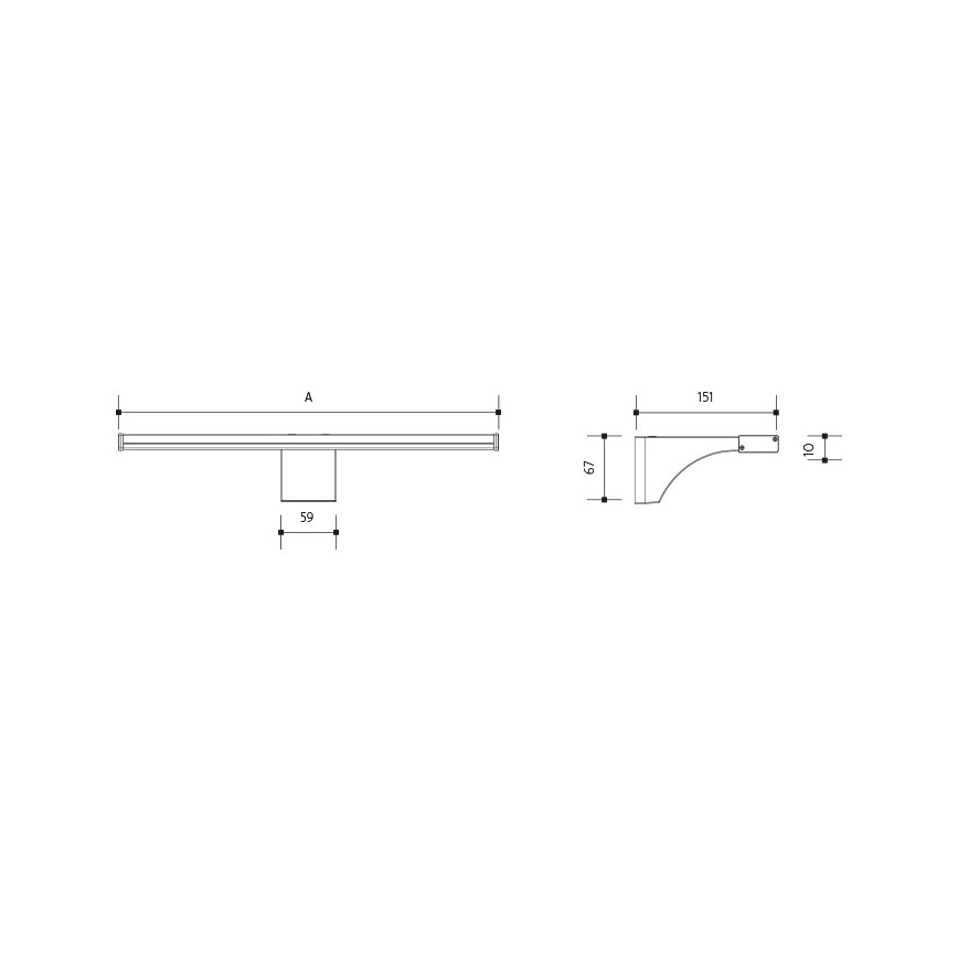 Iluminación LED para espejos de baño ELESAR LED/8W/230V IP44 3000K