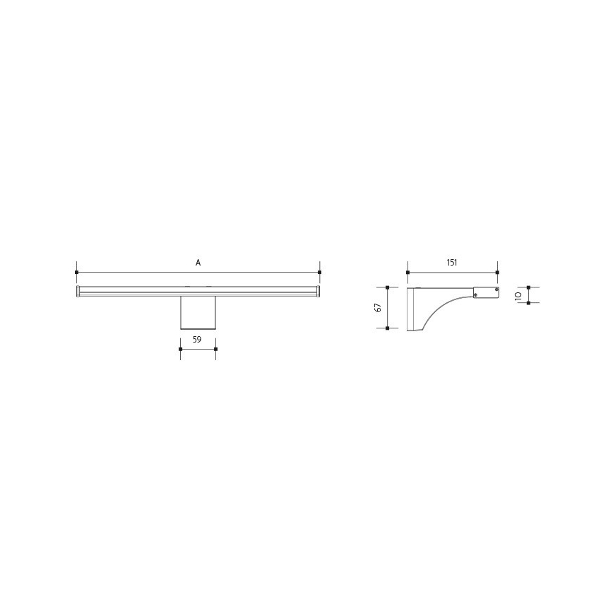 Iluminación LED para espejos de baño ELESAR LED/8W/230V IP44 4000K