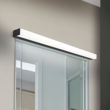 Iluminación LED para espejos de baño HORIZON LED/18W/230V 3000/4000K 90 cm IP44 negro