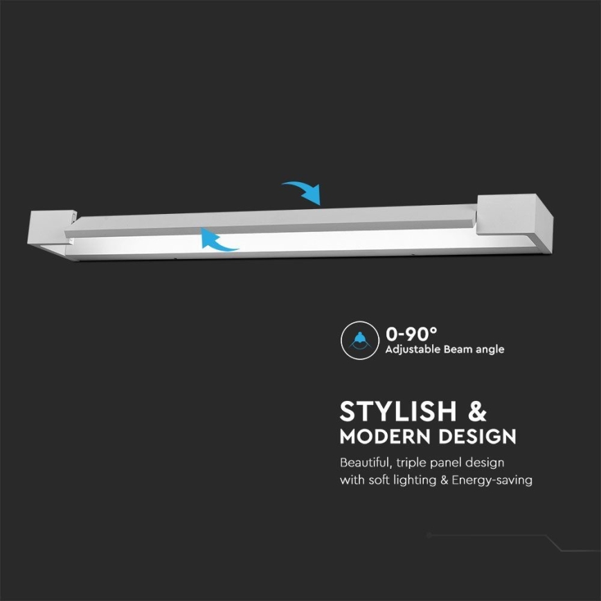 Iluminación LED para espejos de baño LED/16W/230V 3000K IP44 60 cm blanco