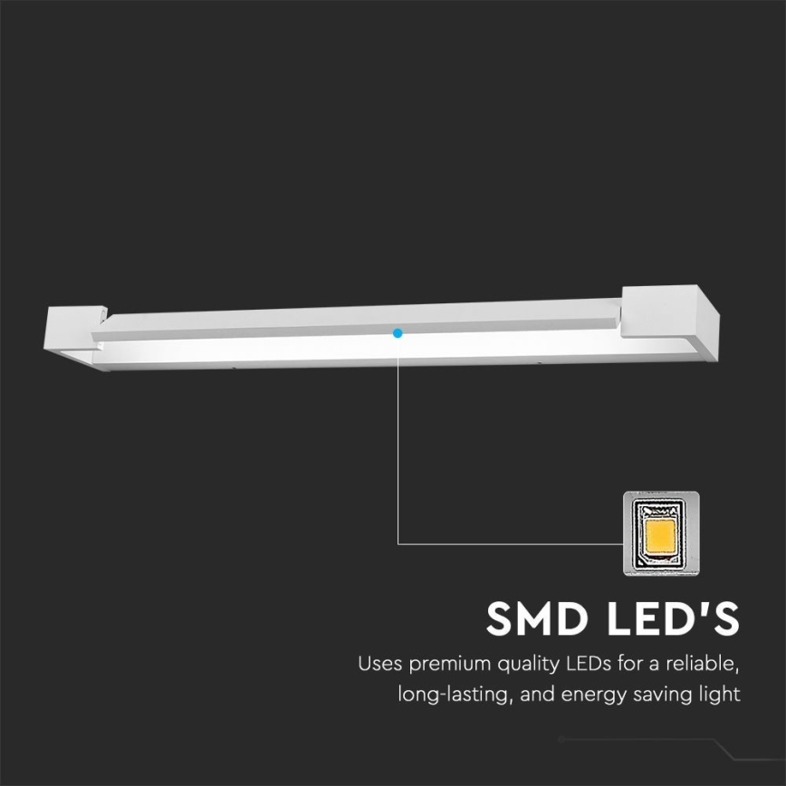 Iluminación LED para espejos de baño LED/16W/230V 3000K IP44 60 cm blanco