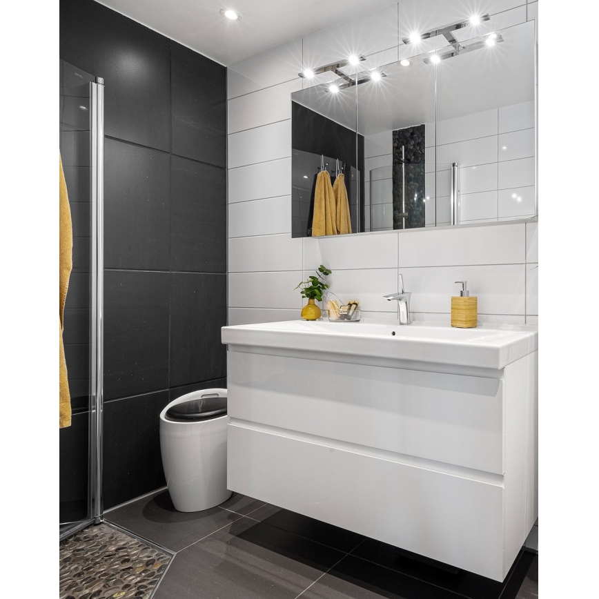 Iluminación LED para espejos de baño LED/5W/230V 4000K 30 cm IP44 cromo brillante