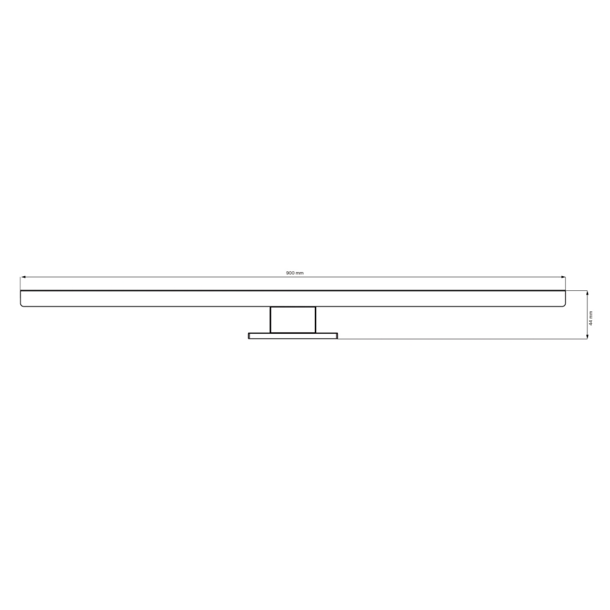 Iluminación LED para espejos de baño SAMOS LED/15W/230V 4000K 90 cm IP44 negro