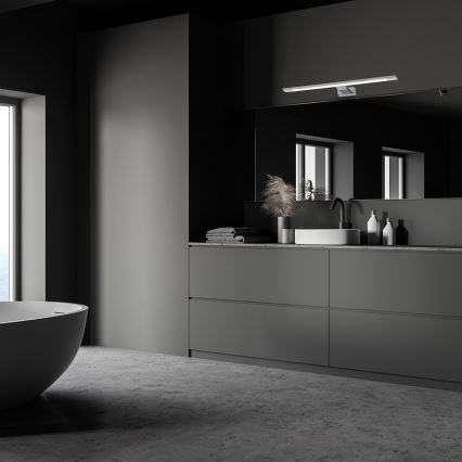 Iluminación LED para espejos de baño SHINE LED/12W/230V IP44 cromo brillante