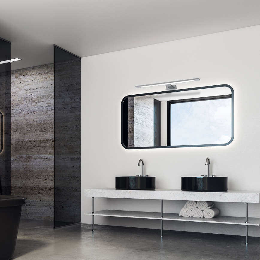 Iluminación LED para espejos de baño SHINE LED/12W/230V IP44 cromo brillante