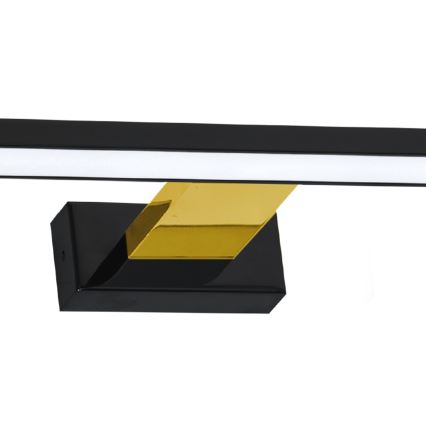 Iluminación LED para espejos de baño SHINE LED/13,8W/230V IP44 negro/dorado