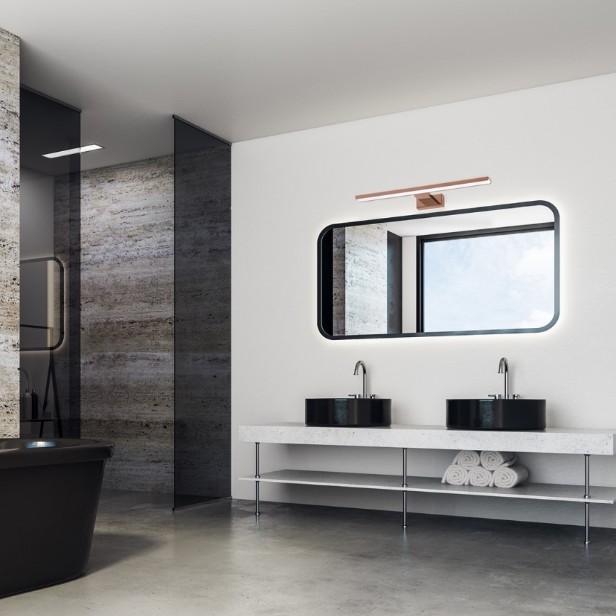 Iluminación LED para espejos de baño SHINE LED/13,8W/230V IP44 Oro rosa