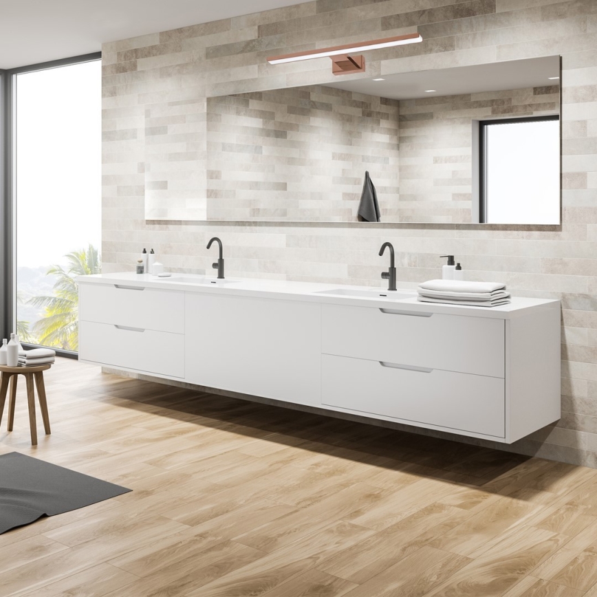 Iluminación LED para espejos de baño SHINE LED/13,8W/230V IP44 Oro rosa