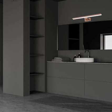Iluminación LED para espejos de baño SHINE LED/13,8W/230V IP44 Oro rosa