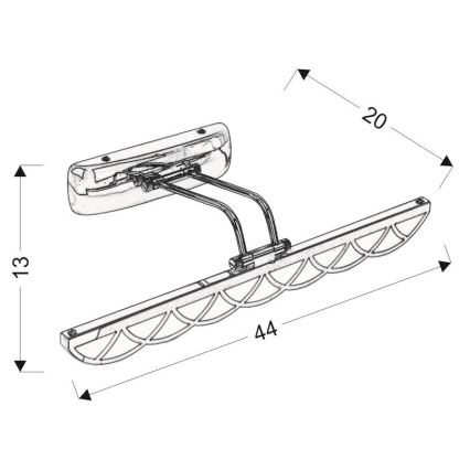 Iluminación LED para espejos MOVE LED/6W/230V