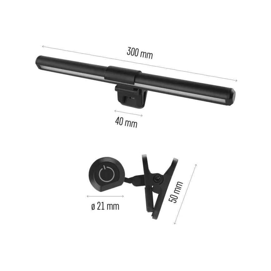 Iluminación LED regulable para monitor táctil LED/5,6W/5V 30 cm CRI 95