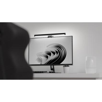 Iluminación LED regulable para monitores LEVANO LED/5W/5V 3000-6000K negro