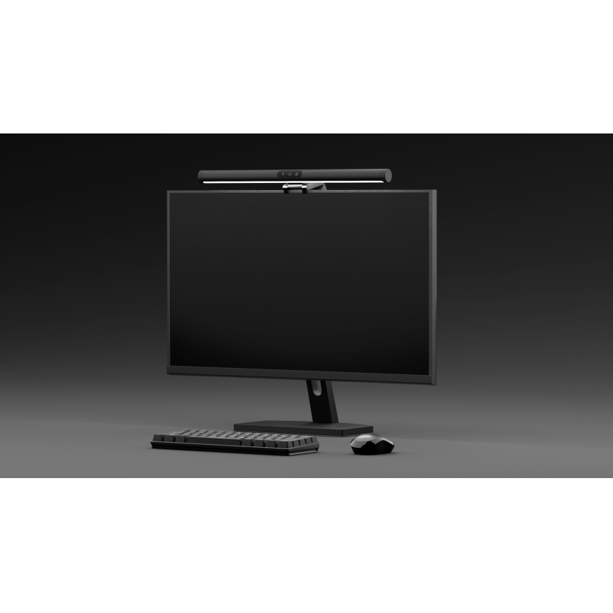 Iluminación LED regulable para monitores LEVANO LED/5W/5V 3000-6000K negro