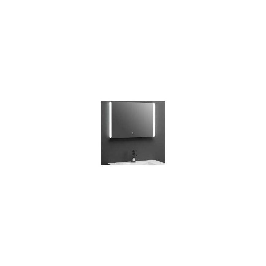 Espejo de baño LED regulable con luz de fondo 800x600mm IP44