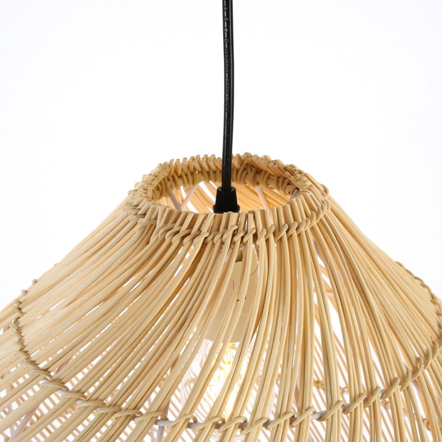 Lámpara colgante PELO 1xE27/40W/230V diá. 40 cm ratán