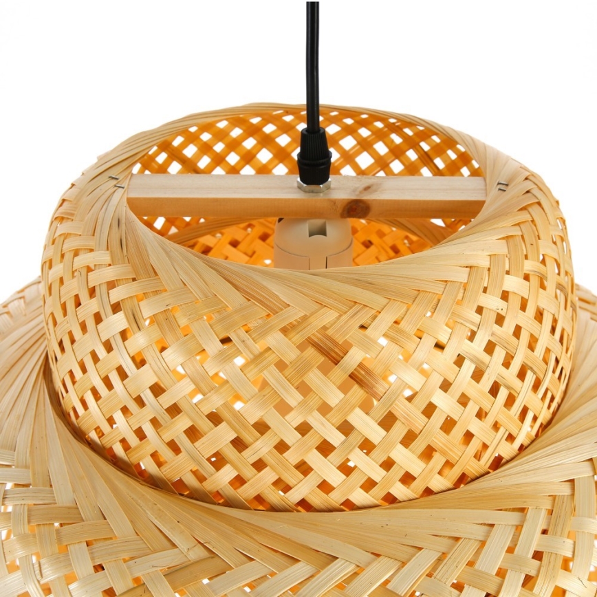 Lámpara colgante HILO 1xE27/40W/230V diá. 47 cm bambú