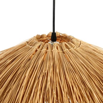 Lámpara colgante NATURALEZA 1xE27/40W/230V diá. 55 cm ratán