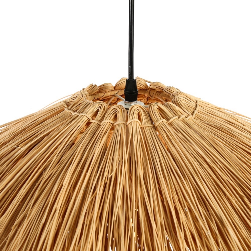Lámpara colgante NATURALEZA 1xE27/40W/230V diá. 55 cm ratán