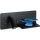Immax 08287L - Foco LED de pared con estante, puerto USB y carga inalámbrica Be PREPARE LED/3W/230V + LED/3W negro