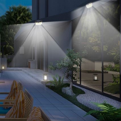 Aplique LED solar con sensor LED/4W/5,5V IP65 1200 mAh