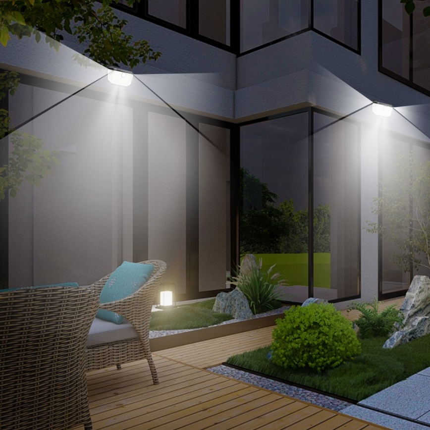Aplique LED solar con sensor LED/4W/5,5V IP65 1200 mAh