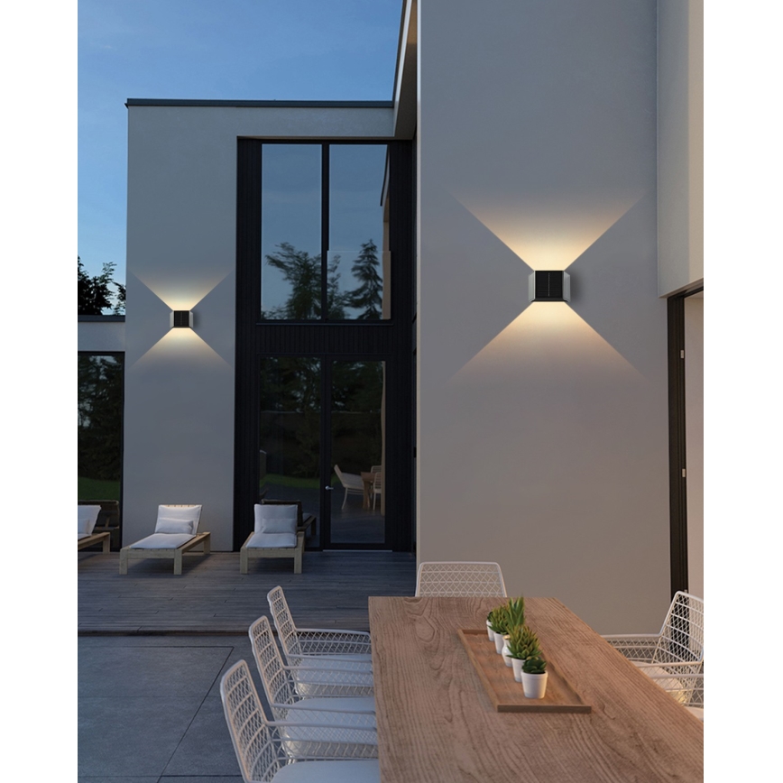Aplique LED solar con sensor LED/2W/5V IP54 1300 mAh