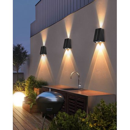 Aplique LED solar con sensor LED/2W/5V IP54 1300 mAh