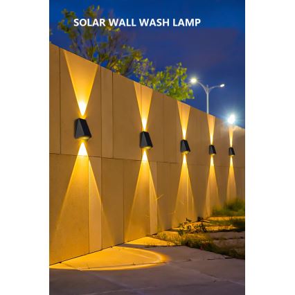 Aplique LED solar con sensor LED/2W/5V IP54 1300 mAh