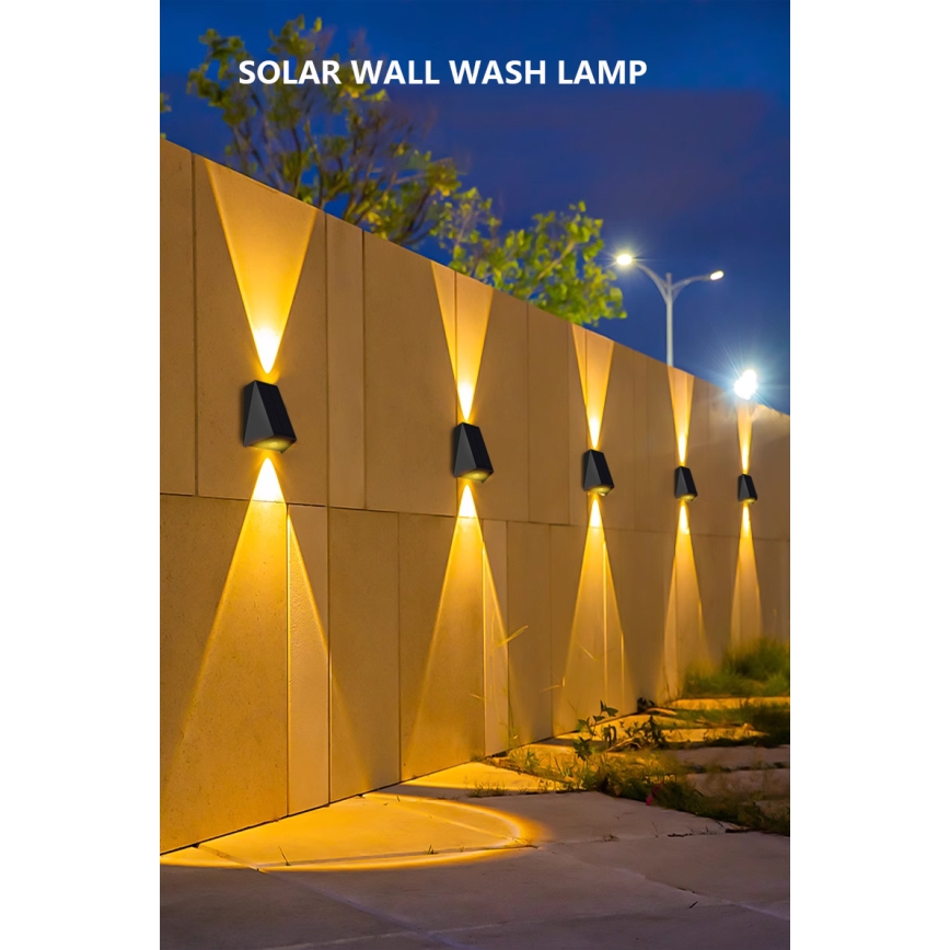 Aplique LED solar con sensor LED/2W/5V IP54 1300 mAh