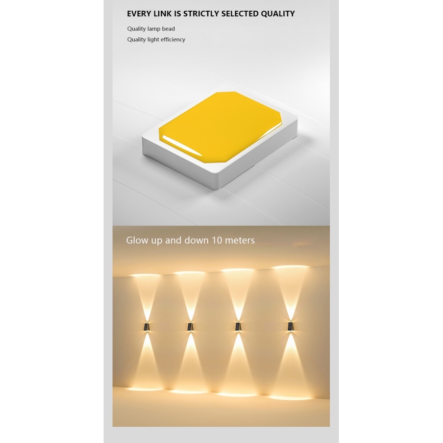 Aplique LED solar con sensor LED/2W/5V IP54 1300 mAh