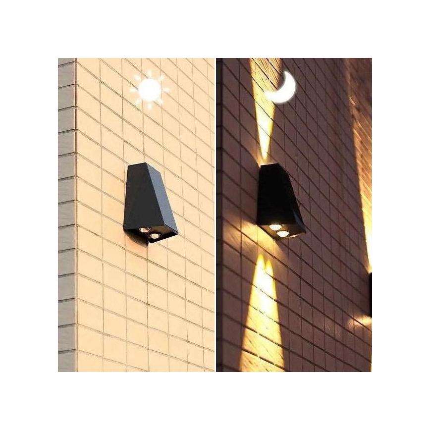 Aplique LED solar con sensor LED/2W/5V IP54 1300 mAh