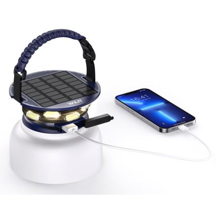 LED RGB Portátil solar rechargeable lámpara con LED cadena LED/10W/5V 3600 mAh IP65