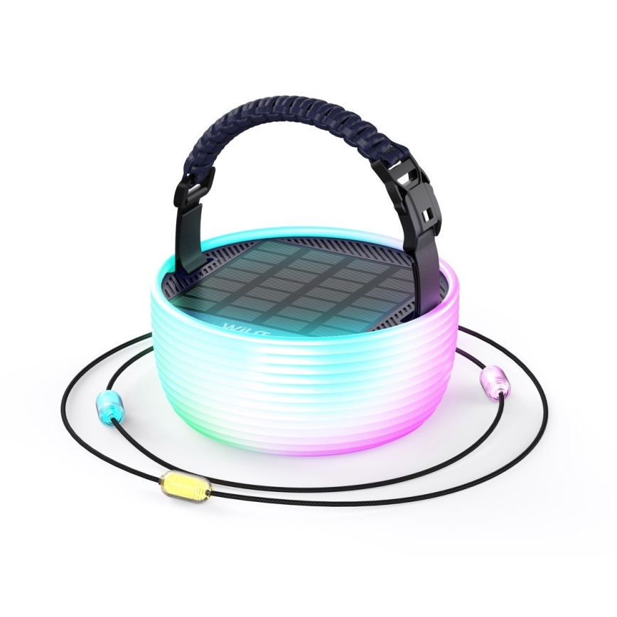 LED RGB Portátil solar rechargeable lámpara con LED cadena LED/10W/5V 3600 mAh IP65