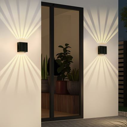 Aplique LED solar LED/2W/3,7V 4000K IP44 1300 mAh
