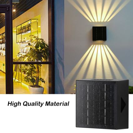 Aplique LED solar LED/2W/3,7V 4000K IP44 1300 mAh