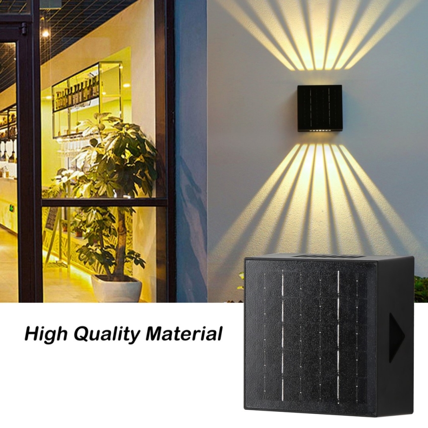 Aplique LED solar LED/2W/3,7V 4000K IP44 1300 mAh