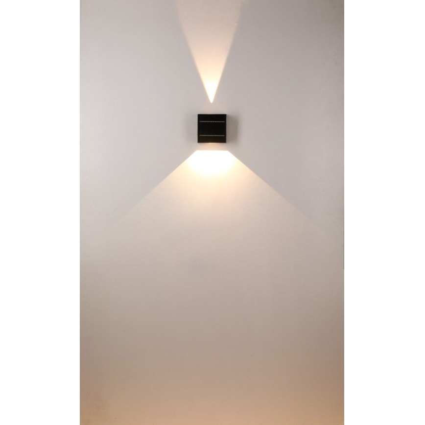 Aplique LED solar LED/2W/3,7V 4000K IP44 1300 mAh