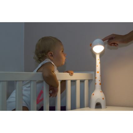 Lámpara de mesa LED infantil regulable 1xLED/6W/230V jirafa