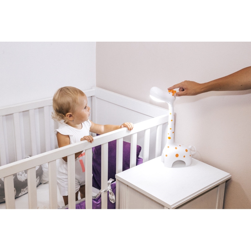 Lámpara de mesa LED infantil regulable 1xLED/6W/230V jirafa