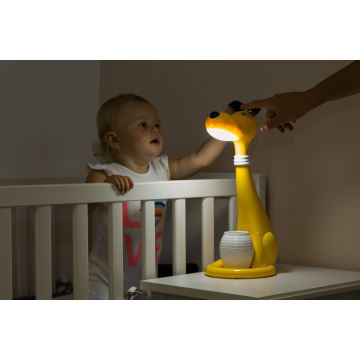 Lámpara de mesa LED infantil regulable 1xLED/6W/230V perrito