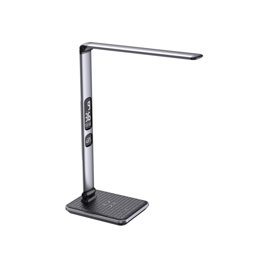 Lámpara de mesa LED regulable LED/8,5W/230V con cargador inalámbrico