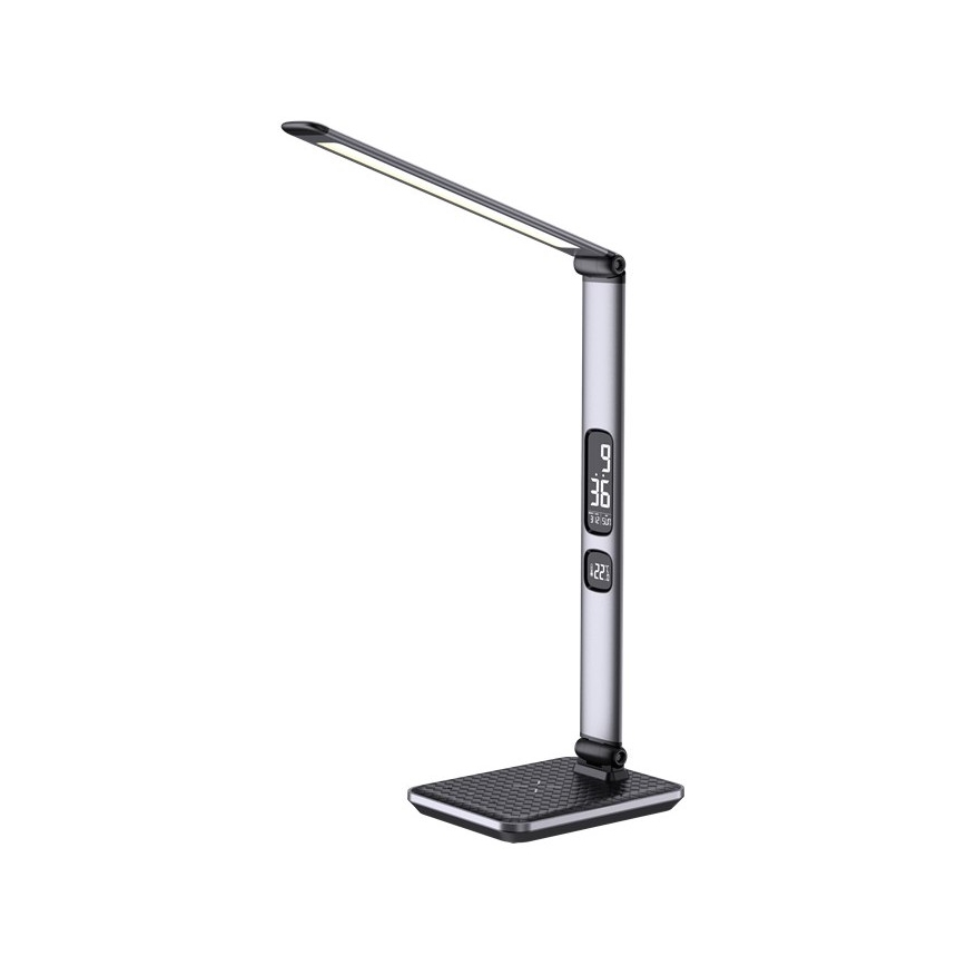 Lámpara de mesa LED regulable LED/8,5W/230V con cargador inalámbrico