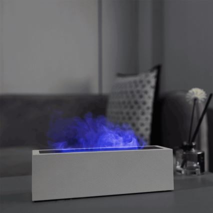 LED Difusor de aromas y humidificador de aire con imitación de llama LED/10W/5V