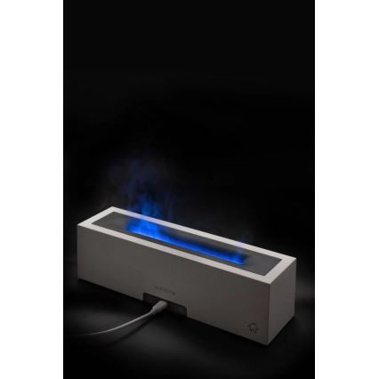 LED Difusor de aromas y humidificador de aire con imitación de llama LED/10W/5V