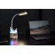 Lámpara de mesa LED RGBW regulable con portalápices FALCON LED/10W/5V