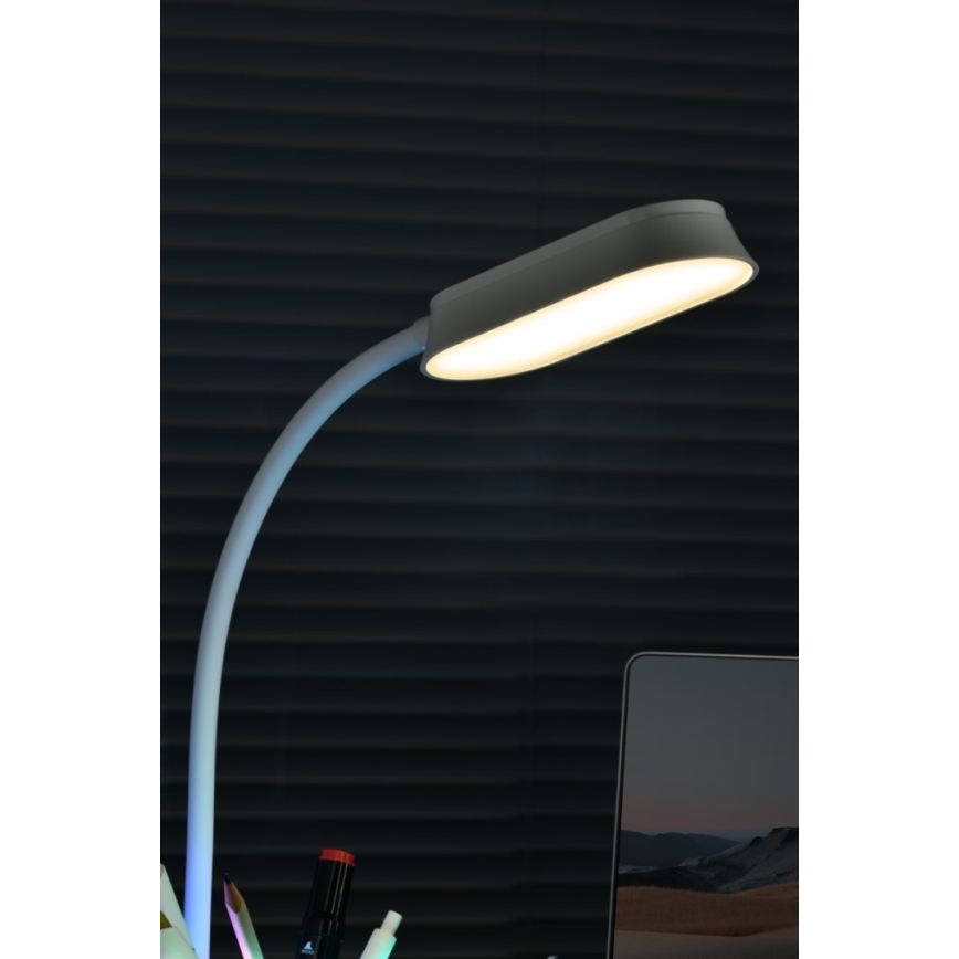 Lámpara de mesa LED RGBW regulable con portalápices FALCON LED/10W/5V